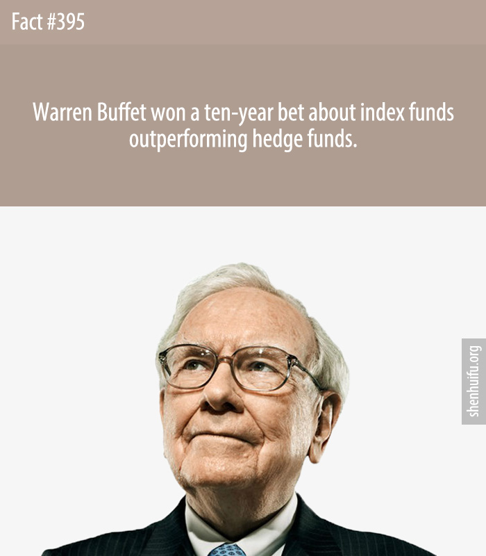 Warren Buffet won a ten-year bet about index funds outperforming hedge funds.
