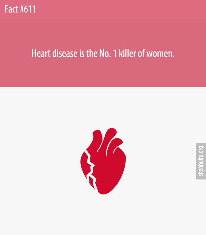 Heart disease is the number one cause of death for women.