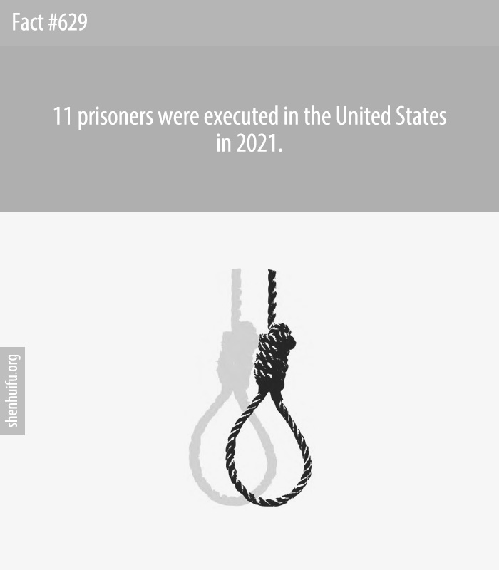 11 prisoners were executed in the United States in 2021.