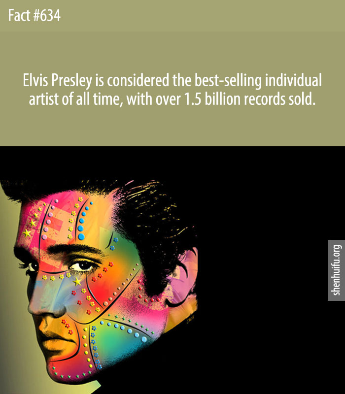 Elvis Presley is considered the best-selling individual artist of all time, with over 1.5 billion records sold.