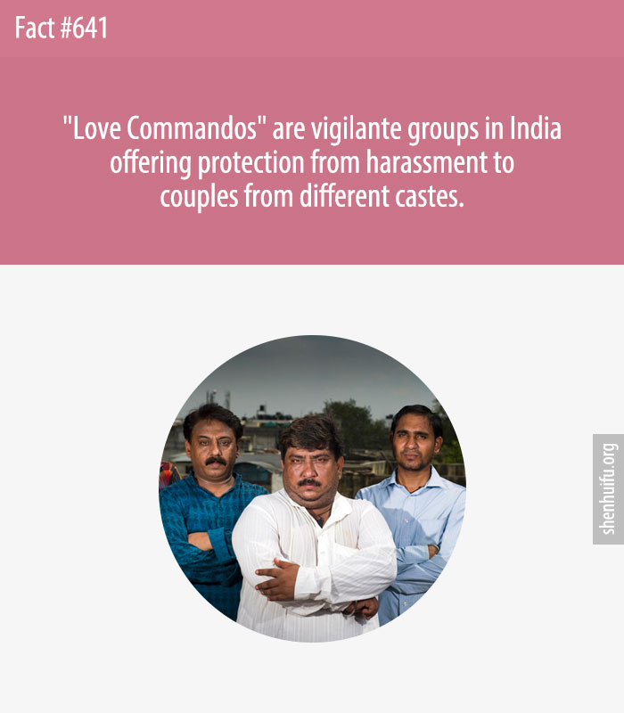 'Love Commandos' are vigilante groups in India offering protection from harassment to couples from different castes.