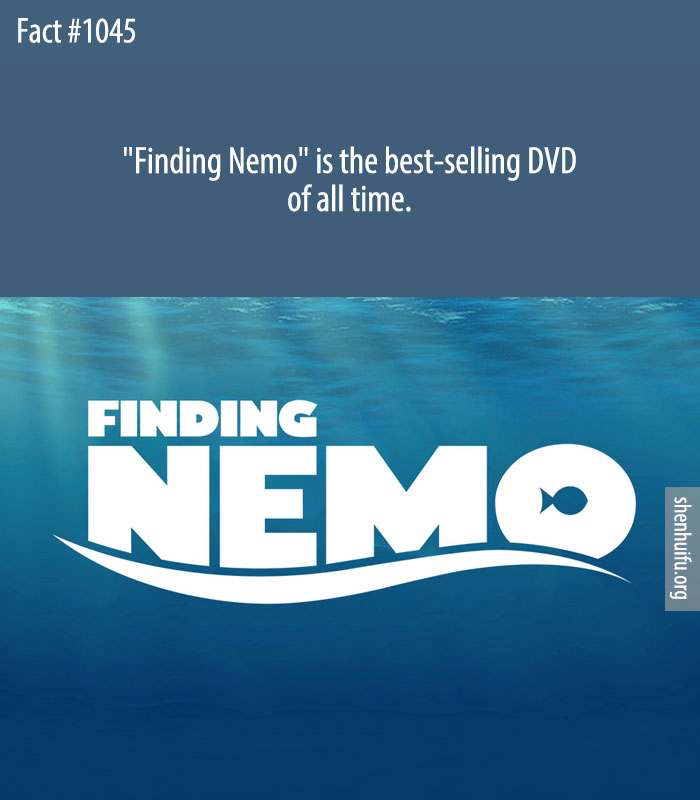 'Finding Nemo' is the best-selling DVD of all time.