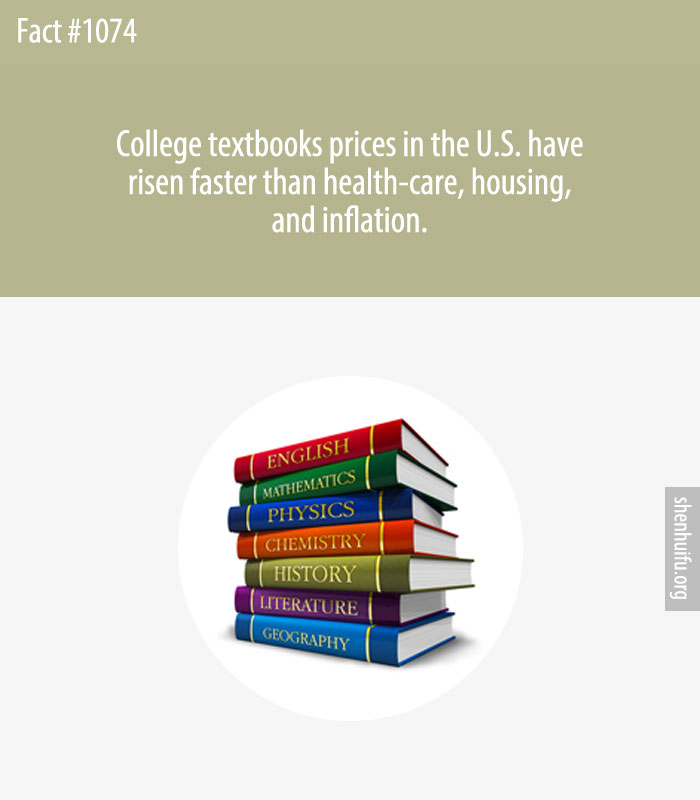 College textbooks prices in the U.S. have risen faster than health-care, housing, and inflation.