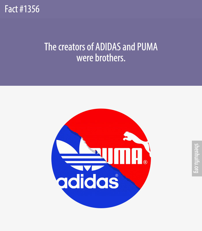 The creators of ADIDAS and PUMA were brothers.
