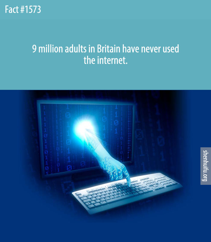 9 million adults in Britain have never used the internet.